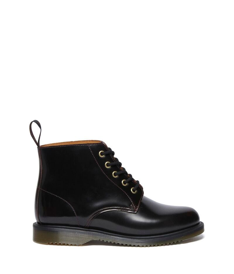 ドクターマーチン レディース シューズ ブーツ・レインブーツ レース レザー Dr Martens Emmeline Leather LaceUp Boots Cherry Red レッド