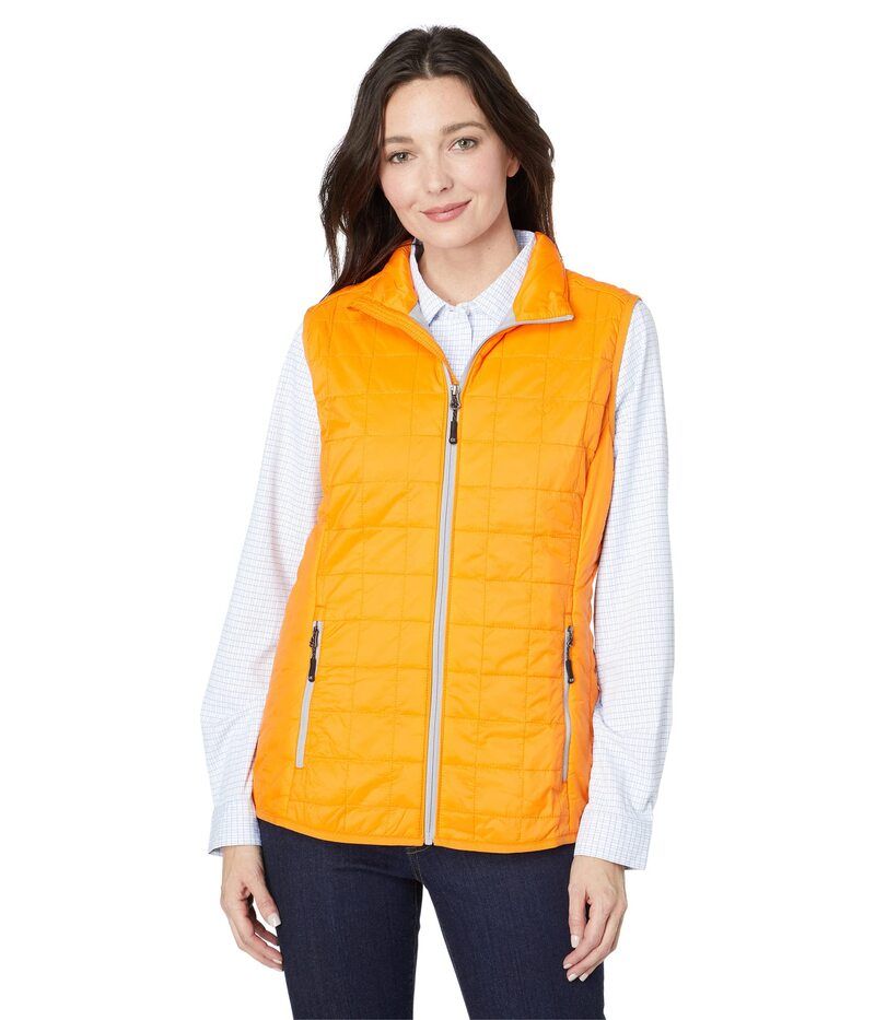 カッターアンドバック レディース アウター コート ベスト Cutter Buck Rainier Primaloft Eco Full Zip Vest Satsuma