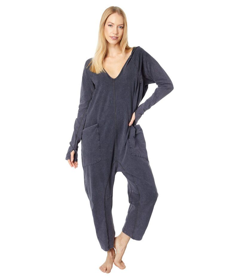 フリーピープル レディース トップス ジャンプスーツ FP Movement Hot Shot Long Sleeve OnePiece Black ブラック