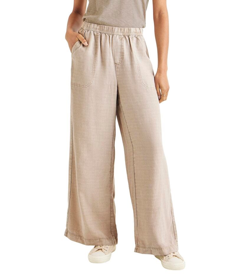 スプレンディット レディース ボトムス カジュアルパンツ Splendid Angie Palazzo Pants Fawn