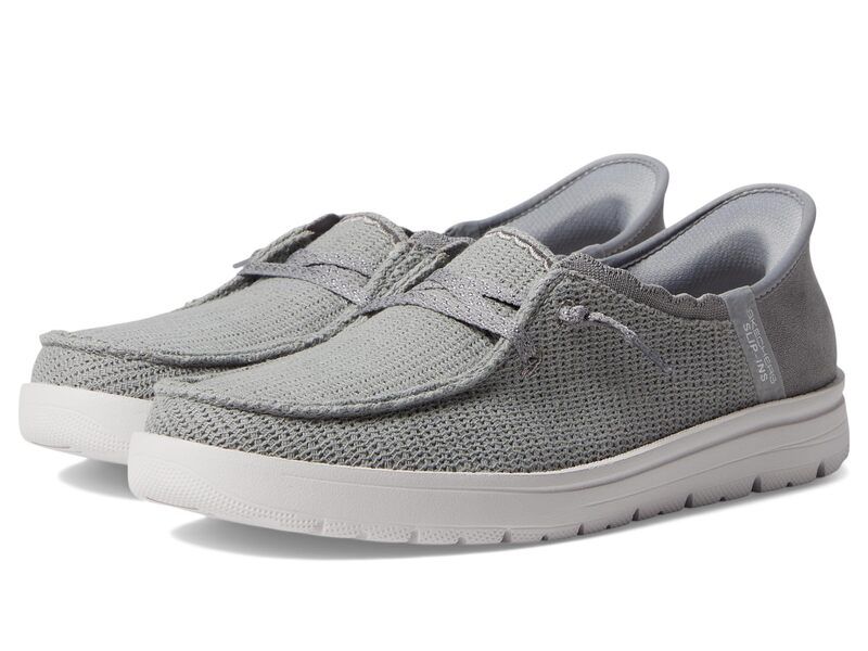 スケッチャーズ レディース シューズ スニーカー SKECHERS Venice Coastal Groove Hands Free SlipIns Grey グレー