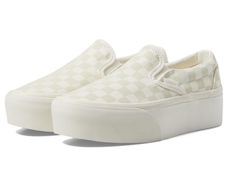 バンズ メンズ シューズ スニーカー Vans Classic SlipOn Stackform White ホワイト