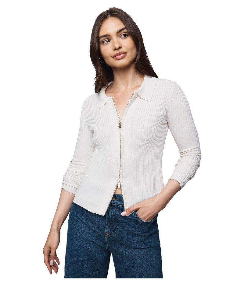 スプレンディット レディース アウター ニット・セーター Splendid Georgie Two Zip Sweater Pale Oak Heather ヘザー
