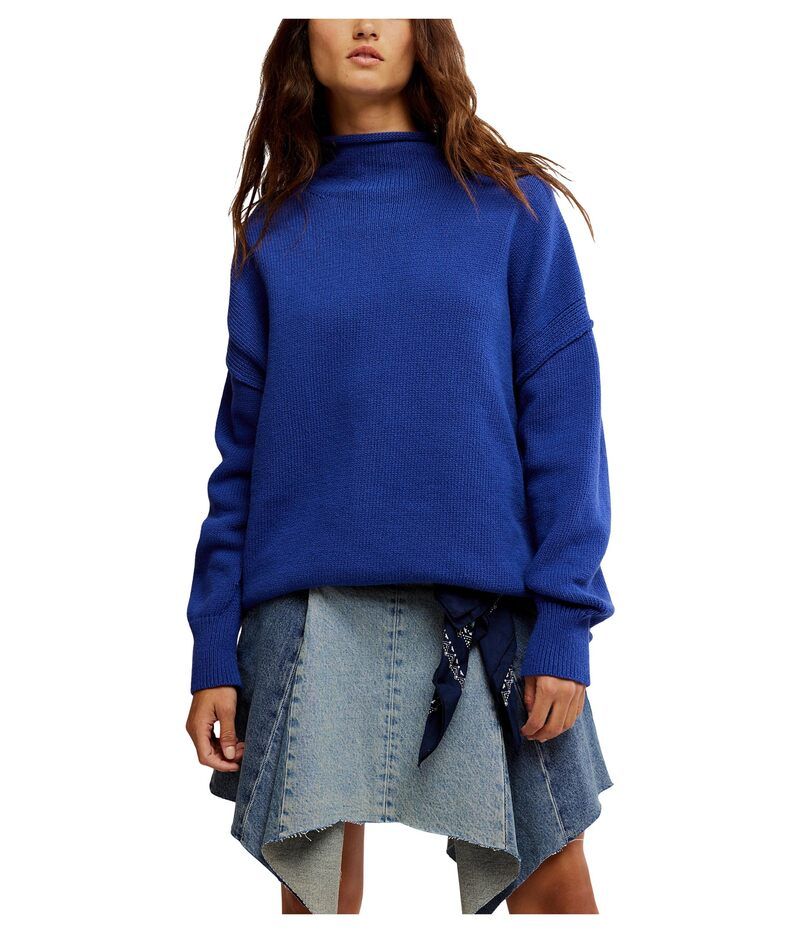 フリーピープル レディース アウター ニット・セーター Free People We The Free Torres Roll Neck Skipper Blue ブルー