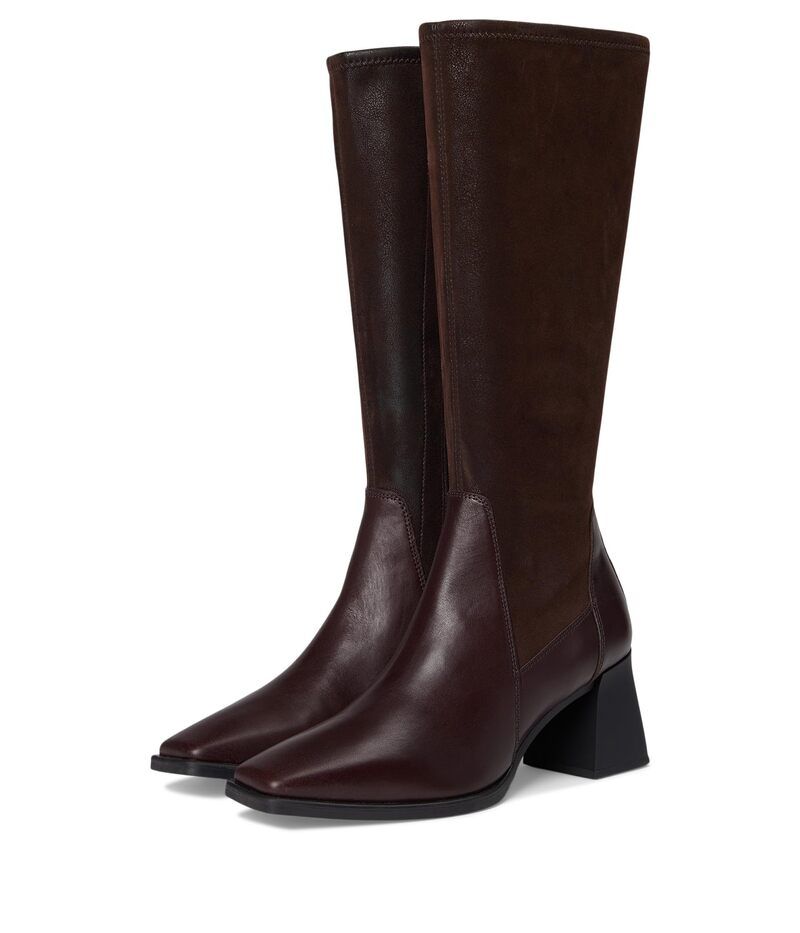 ヴァガボンド レディース シューズ ブーツ・レインブーツ トール レザー Vagabond Shoemakers Hedda Leather Tall Stretch Boots Chocolate