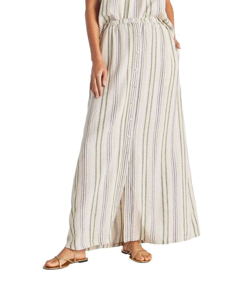 スプレンディット レディース ボトムス スカート マキシ Splendid Demi Maxi Skirt Cypress Stripe ストライプ