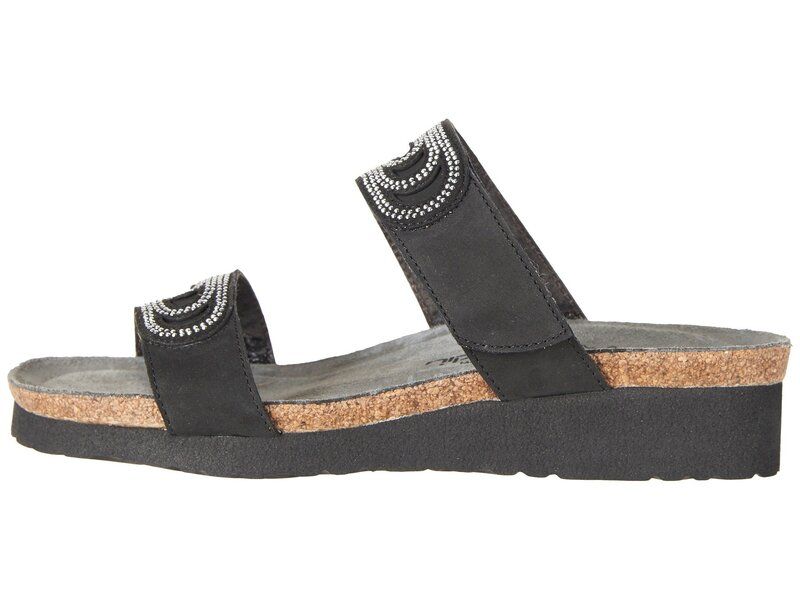 ナオト レディース シューズ ヒール Naot Ainsley Black Velvet Nu ブラック