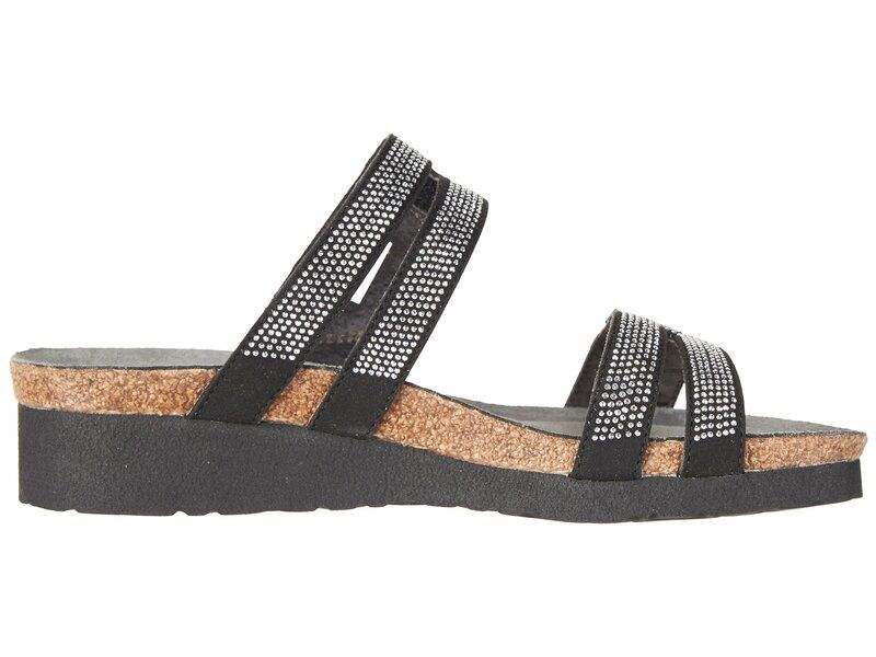 ナオト レディース シューズ ヒール Naot Ainsley Black Velvet Nu ブラック