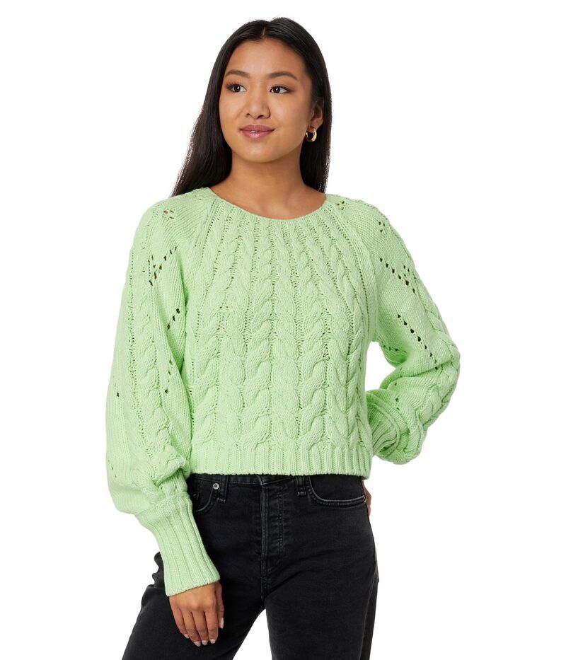 フリーピープル レディース アウター ニット・セーター Free People Sandre Pullover Green Light グリーン