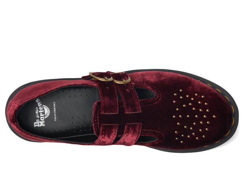 ドクターマーチン レディース シューズ スリッポン・ローファー Dr Martens Vegan 8065 Cherry Red レッド ドクターマーチン レディース シューズ スリッポン・ローファー Dr Martens Vegan 8065 Cherry Red レッド