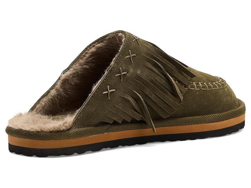 フリーピープル レディース シューズ サンダル フリンジ Free People Fallon Fringe Mules Military Olive Suede オリーブ フリーピープル レディース シューズ サンダル フリンジ Free People Fallon Fringe Mules Military Olive Suede オリーブ