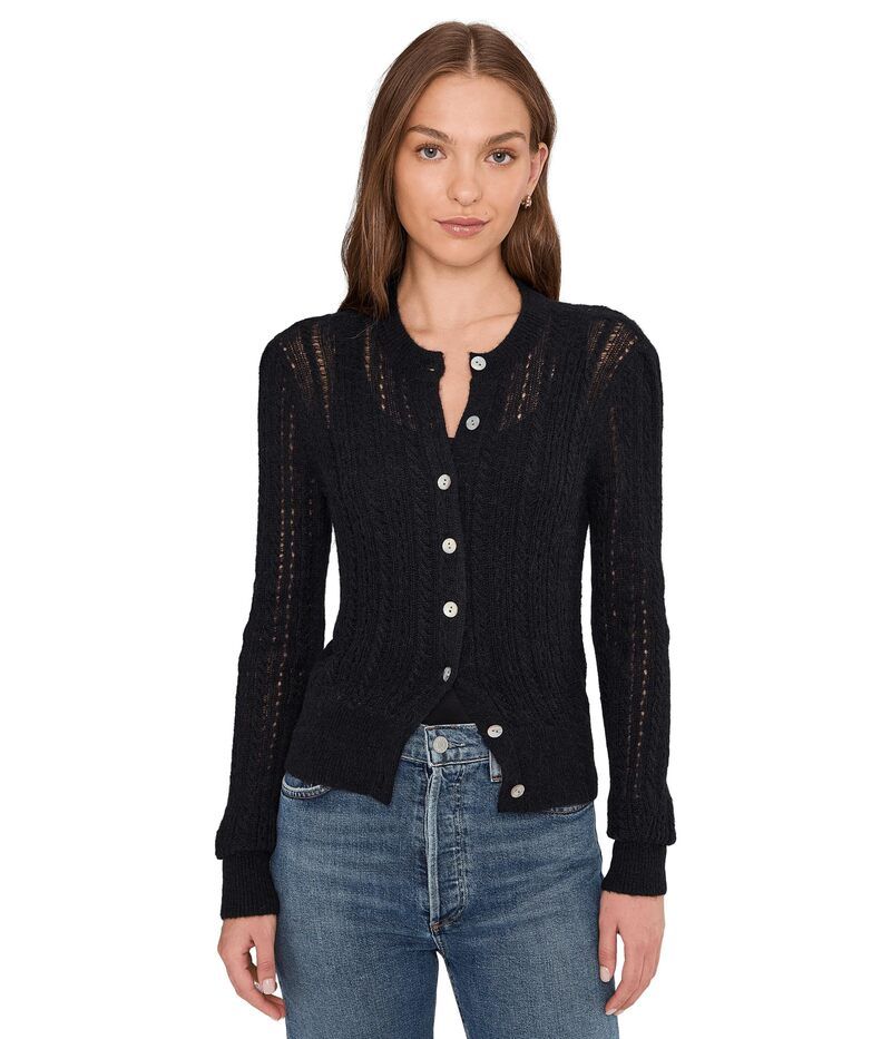 メイドウェル レディース アウター ニット・セーター カーディガン Madewell Alpaca Pointelle Leland Cardigan Navy ネイビー
