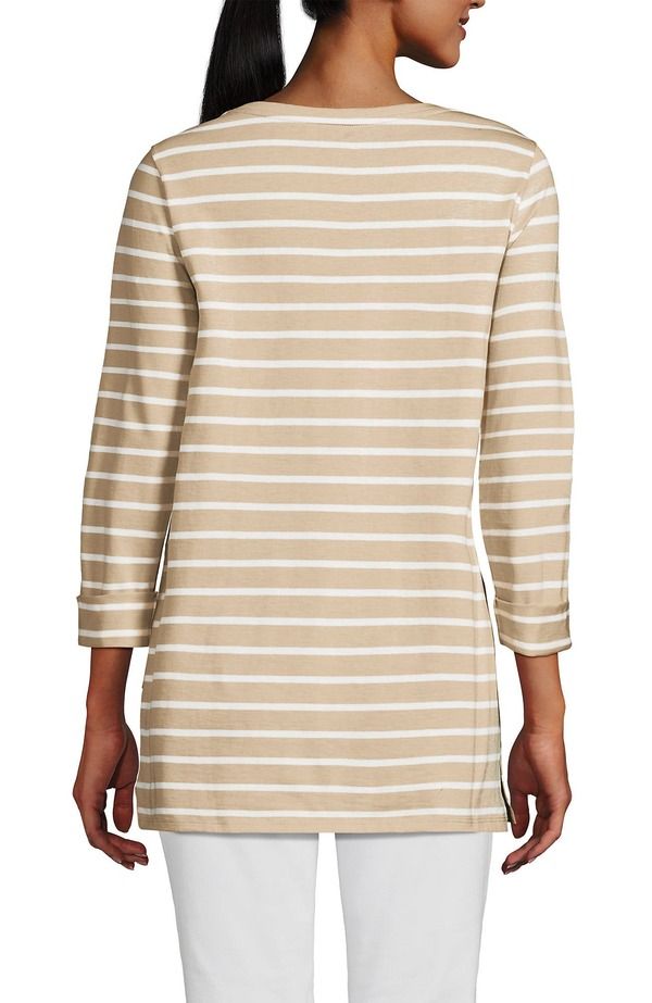 ランズエンド レディース トップス シャツ コットン Lands End Supima Cotton Adjustable 34 Sleeve Boatneck TunichampagneIvory ランズエンド レディース トップス シャツ コットン Lands End Supima Cotton Adjustable 34 Sleeve Boatneck TunichampagneIvory