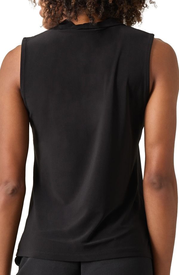 カスパール レディース トップス シャツ ノースリーブ ジャージー KASPER Sleeveless Knot Front Jersey Top Black ブラック カスパール レディース トップス シャツ ノースリーブ ジャージー KASPER Sleeveless Knot Front Jersey Top Black ブラック