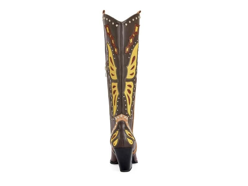 アザレア ワン レディース シューズ ブーツ・レインブーツ Azalea WangFlutter Cowboy Boot Dark BrownMulticolor ブラウン