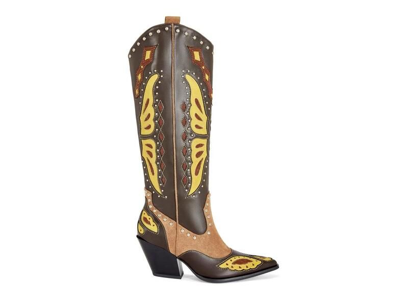 アザレア ワン レディース シューズ ブーツ・レインブーツ Azalea WangFlutter Cowboy Boot Dark BrownMulticolor ブラウン