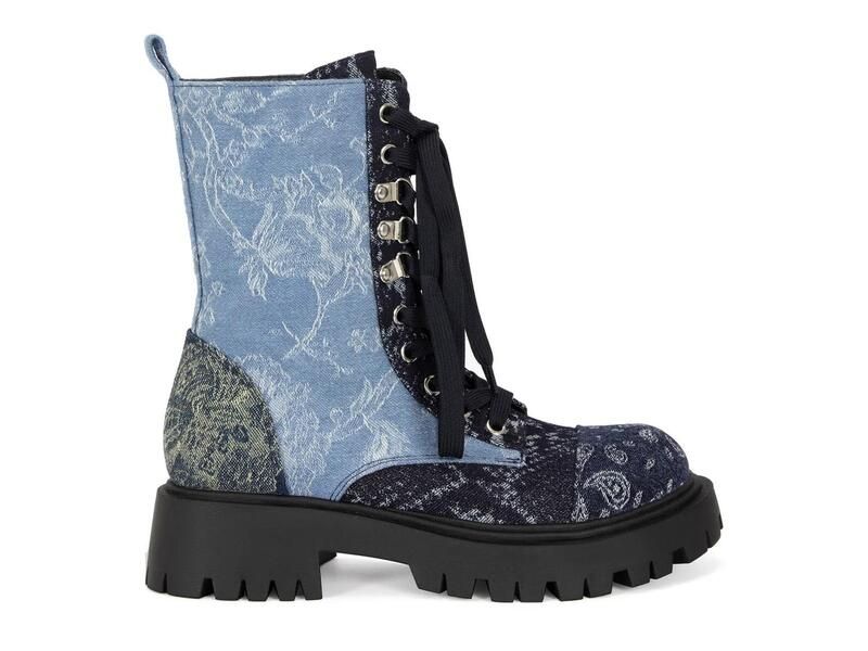 アザレア ワン レディース シューズ ブーツ・レインブーツ Azalea WangProvidence Combat Boot Blue DenimMulticolor デニム アザレア ワン レディース シューズ ブーツ・レインブーツ Azalea WangProvidence Combat Boot Blue DenimMulticolor デニム