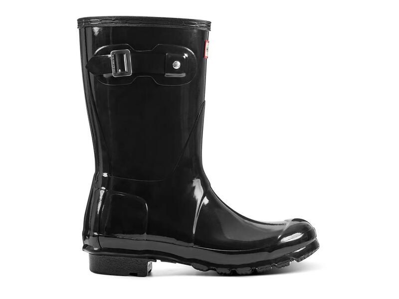 ハンター レディース シューズ ブーツ・レインブーツ HUNTEROriginal Short Gloss Rain Boot Womens Black ブラック