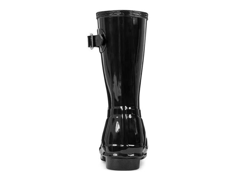 ハンター レディース シューズ ブーツ・レインブーツ HUNTEROriginal Short Gloss Rain Boot Womens Black ブラック