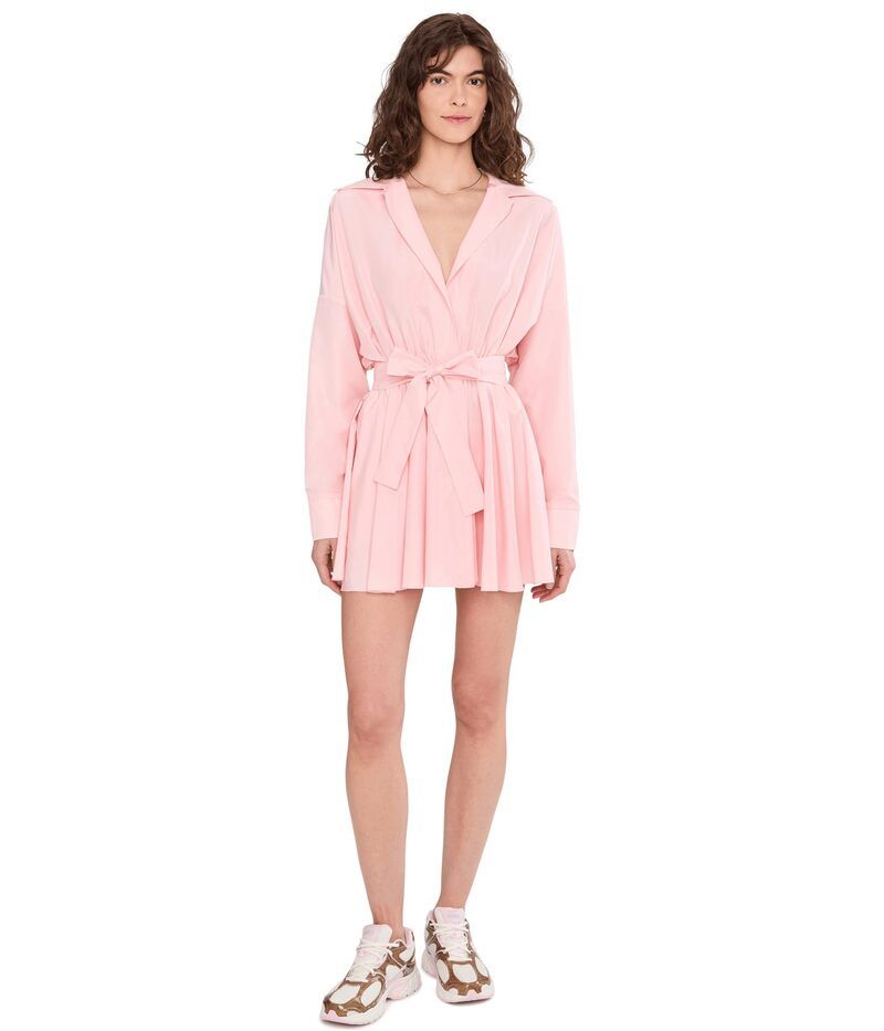 ノーマカマリ レディース トップス ワンピース ミニ シャツ Norma Kamali Super Oversized Boyfriend NK Shirt Flared Mini Dress Bal
