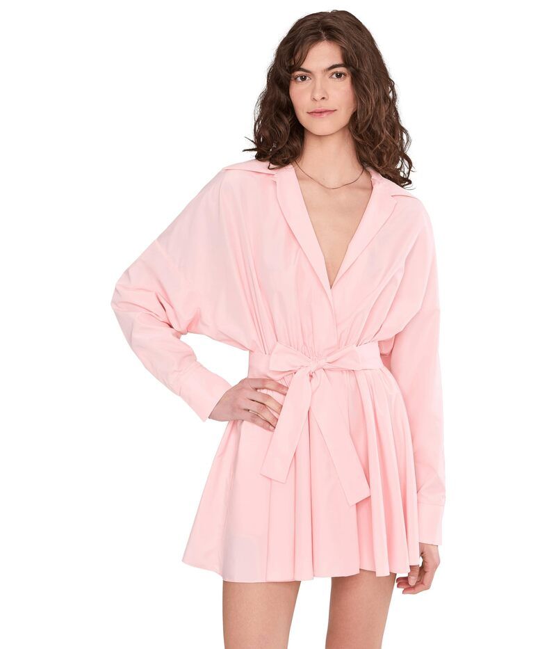 ノーマカマリ レディース トップス ワンピース ミニ シャツ Norma Kamali Super Oversized Boyfriend NK Shirt Flared Mini Dress Bal