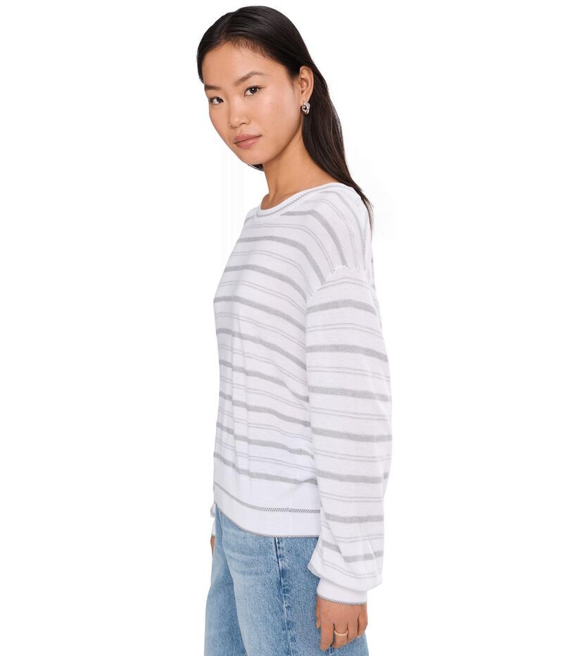 スプレンディット レディース アウター ニット・セーター Splendid Finn Multi Stripe Sweater EucalyptusWhit マルチカラー スプレンディット レディース アウター ニット・セーター Splendid Finn Multi Stripe Sweater EucalyptusWhit マルチカラー