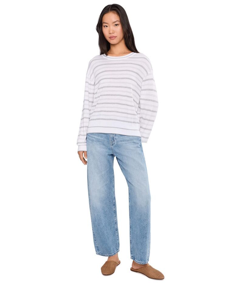 スプレンディット レディース アウター ニット・セーター Splendid Finn Multi Stripe Sweater EucalyptusWhit マルチカラー スプレンディット レディース アウター ニット・セーター Splendid Finn Multi Stripe Sweater EucalyptusWhit マルチカラー