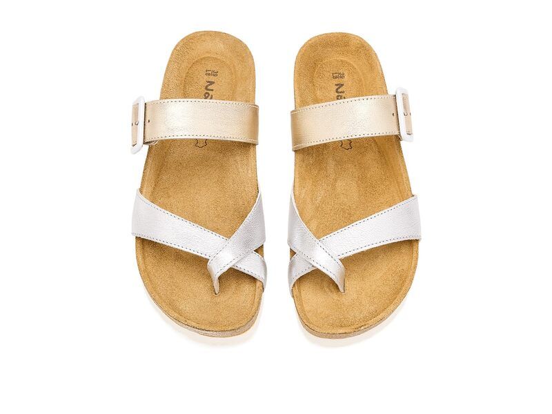 ナオト レディース シューズ サンダル Naot Fresno Silver Leather シルバー
