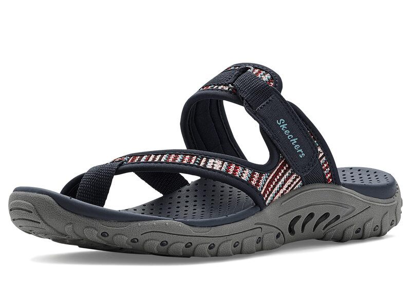 スケッチャーズ レディース シューズ サンダル SKECHERS Reggae Toeloop NavyMulti ネイビー