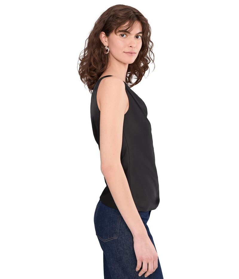 ノーマカマリ レディース トップス シャツ ドロップショルダー Norma Kamali Drop Shoulder Maria Top Black ブラック