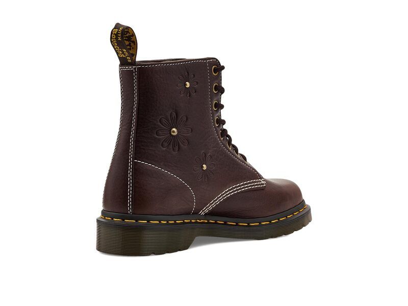 ドクターマーチン レディース シューズ ブーツ・レインブーツ Dr Martens 1460 Pascal Flower Dark Brown ブラウン