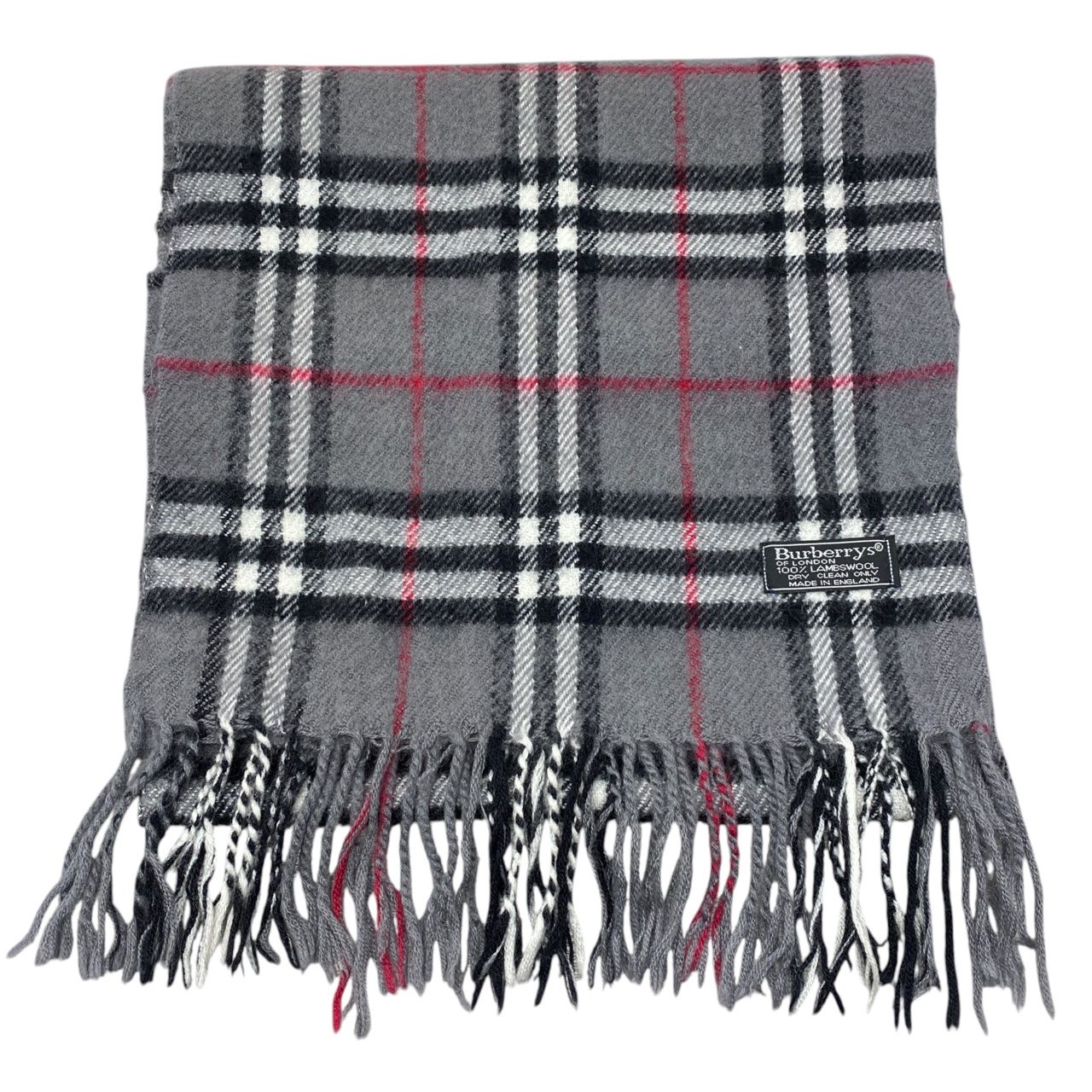 ☆バーバリー ロンドン マフラー チェック柄 グレー BURBERRY LONDON