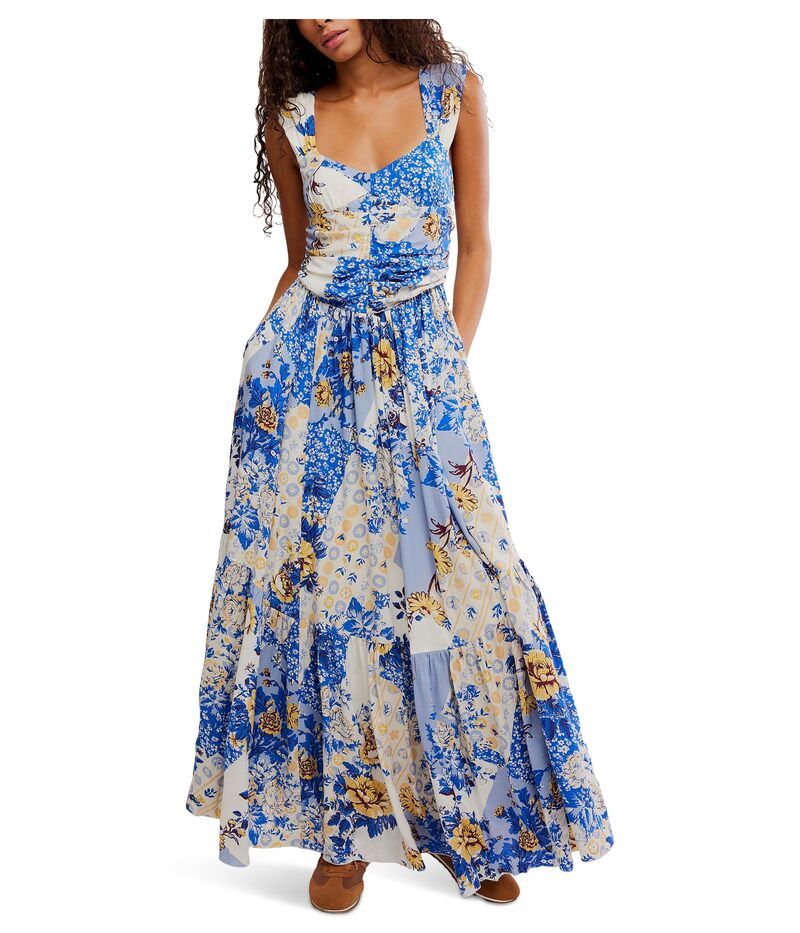 フリーピープル レディース トップス ワンピース マキシ Free People Sasha Maxi Porcelain Combo