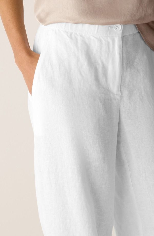 エイリーンフィッシャー レディース ボトムス レギンストレート パンツ リネン Eileen Fisher Straight Leg Linen Pants White ホワイト エイリーンフィッシャー レディース ボトムス レギンストレート パンツ リネン Eileen Fisher Straight Leg Linen Pants White ホワイト