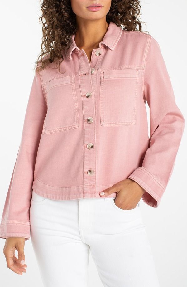 リヴァプール ロサンゼルス レディース ボトムス デニムパンツ Liverpoolos Angeles HighLow Denim Shacket Misty Blush ブラッシュ