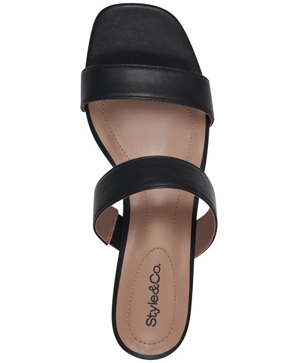 スタイルアンドコー レディース シューズ サンダル ヒール Style Co Victoriaa Double Band Block Heel Dressandals Created for Macy
