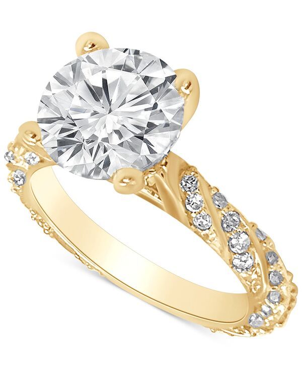 バッジェリーミシュカ レディース アクセサリー リング Badgley Mischka Certified Lab Grown Diamond Solitaire Twist Engagement R