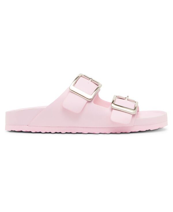マッデンガール レディース シューズ サンダル Madden Girl Bodie Buckle Footbed Slide Sandals Pretty Pink ピンク