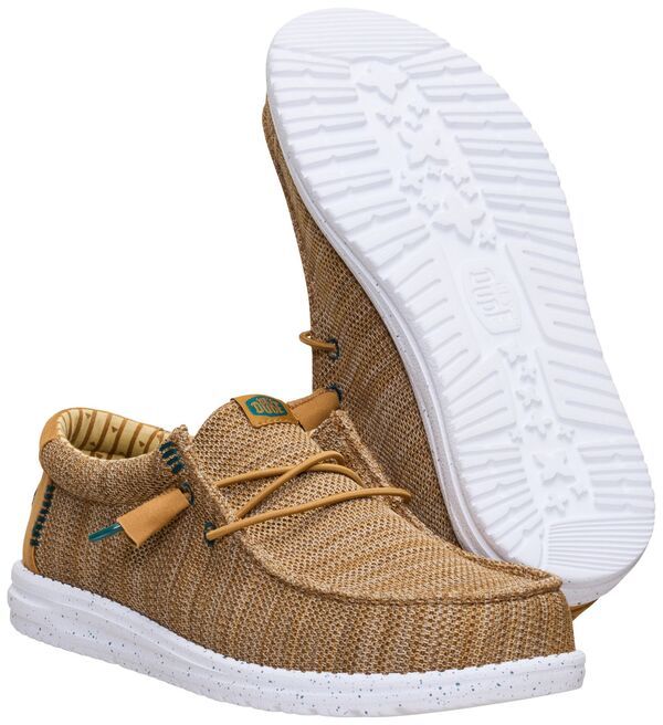 ヘイデュード メンズ シューズ スニーカー Hey Dude Wally Stretch Sox Shoes BoneBrown ブラウン