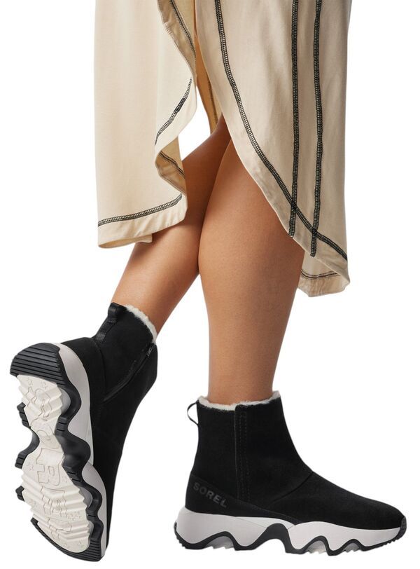 ソレル レディース シューズ ブーツ・レインブーツ SOREL Womens Kinetic Impact Short Waterproof Boots BlackSea Salt ブラック ソレル レディース シューズ ブーツ・レインブーツ SOREL Womens Kinetic Impact Short Waterproof Boots BlackSea Salt ブラック