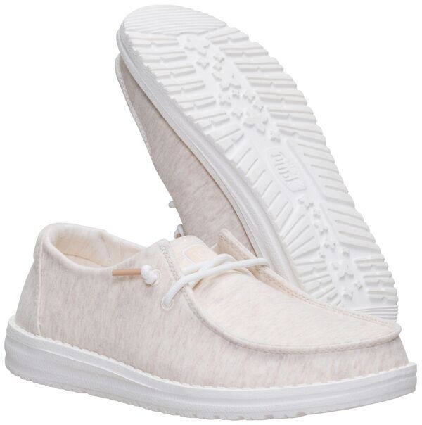 ヘイデュード レディース シューズ スニーカー ジャージー Hey Dude Womens Wendy Jersey Stretch Shoes Oatmeal オートミール
