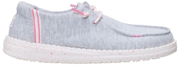 ヘイデュード レディース シューズ スニーカー ジャージー Hey Dude Womens Wendy Stretch Jersey Varsity Shoes Grey グレー