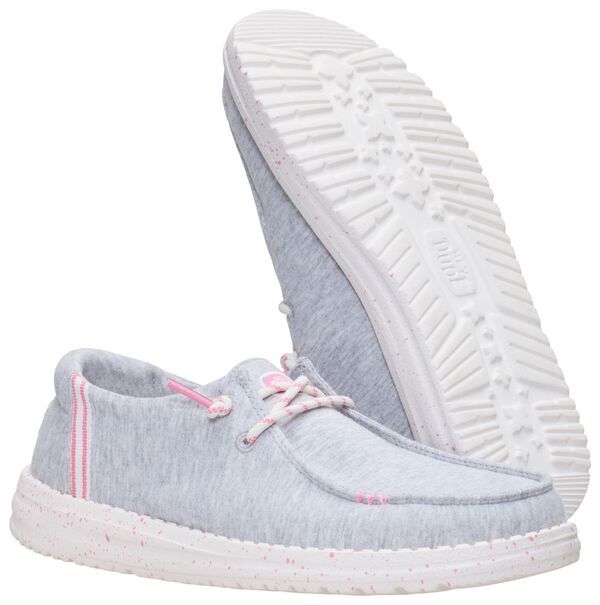 ヘイデュード レディース シューズ スニーカー ジャージー Hey Dude Womens Wendy Stretch Jersey Varsity Shoes Grey グレー ヘイデュード レディース シューズ スニーカー ジャージー Hey Dude Womens Wendy Stretch Jersey Varsity Shoes Grey グレー