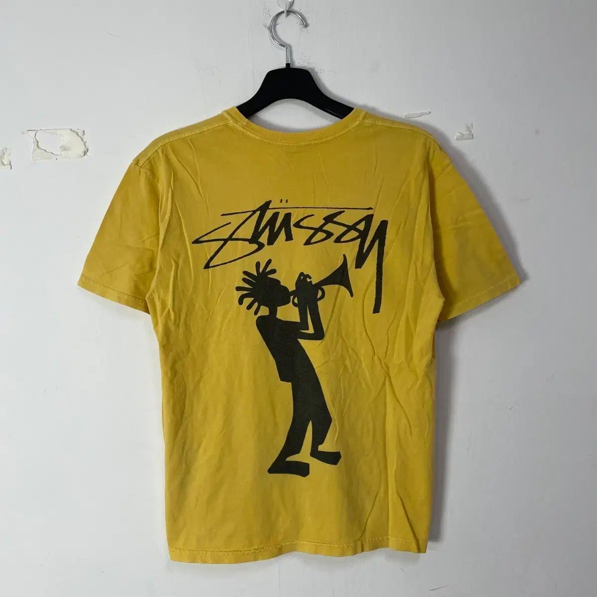 STUSSY ジャズマン グラフィック 半袖 Tシャツ イェロー