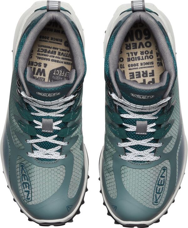キーン レディース シューズ ブーツ・レインブーツ KEEN Womens Zionic Mid Waterproof Hiking Boots Dark Forest フォレスト