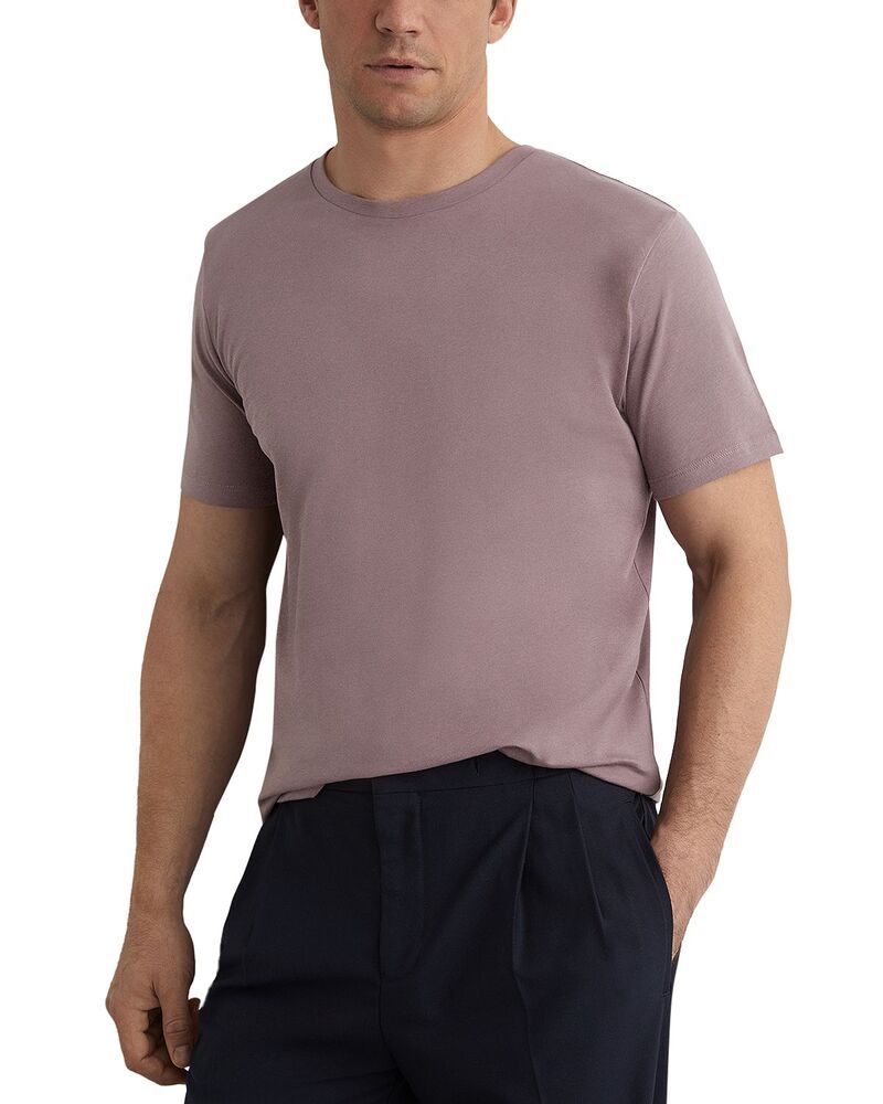 レイス メンズ トップス Tシャツ クルーネック REISS Bless Crewneck Tee Mauve