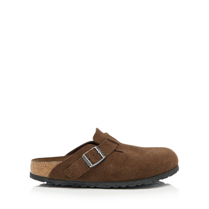 ビルケンシュトック レディース シューズ サンダル スエード Birkenstock Womens Boston Suede Soft Footbed Clogs Carafe