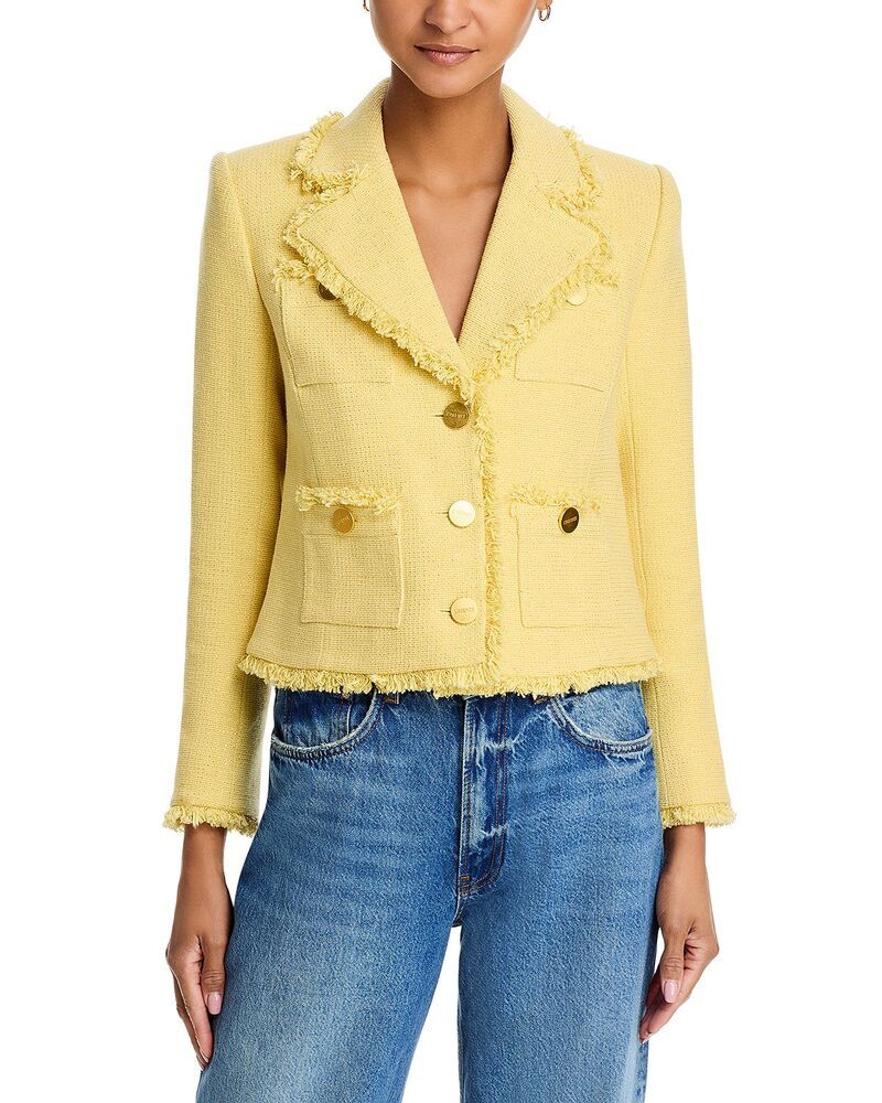 ラジャンス レディース アウター ジャケット・ブルゾン LAGENCE Sylvia Collared Jacket Pale YellowLight Gold イエロー