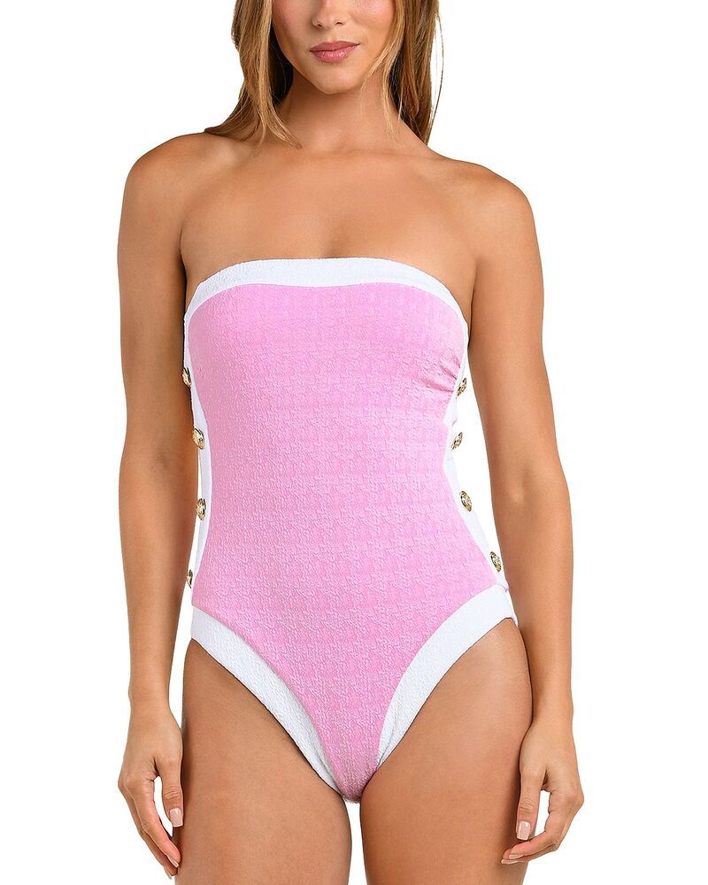 ラジャンス レディース 水着 上下セット LAGENCE Tory Bandeau One Piece Swimsuit Blush ブラッシュ