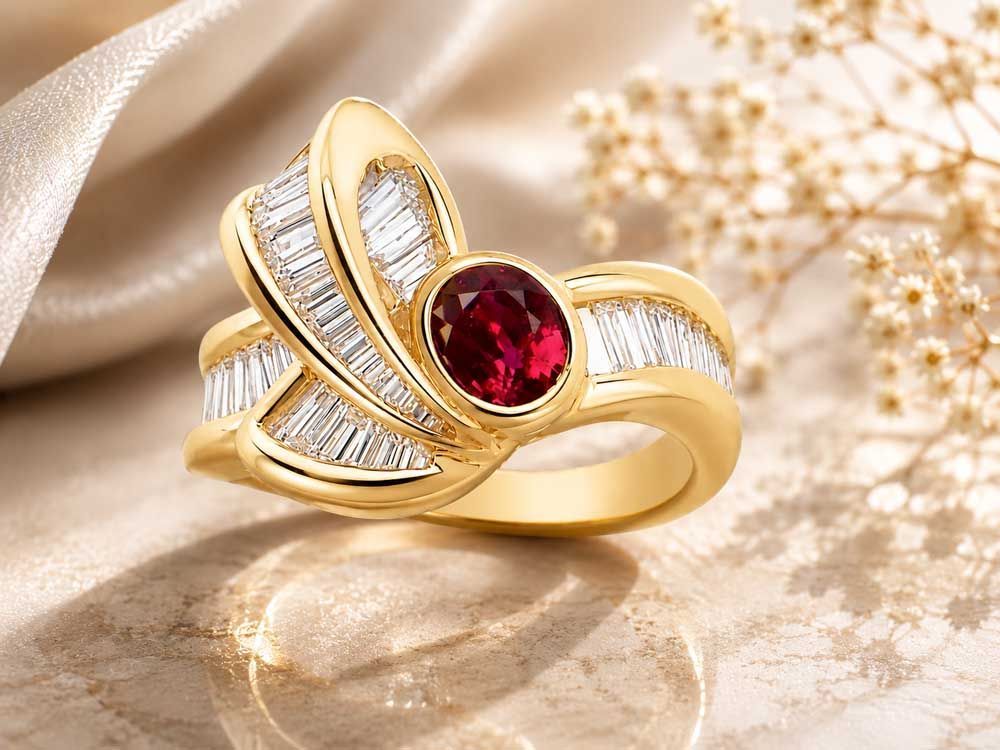 ルビー ダイヤモンドリング K18 7.59g 11.5号　Jewelry Ruby0.70ct Dia1.17ct Ring